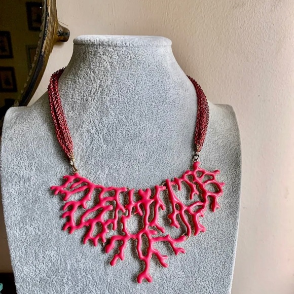 SOLD 🌸 Amrita Singh Faux Coral Branch Necklace - Boho - Amrita Singh Reworked - Picture 7 of 7